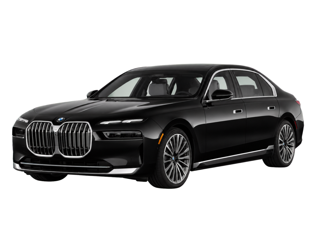 Black BMW 7 Series luxury chauffeur car