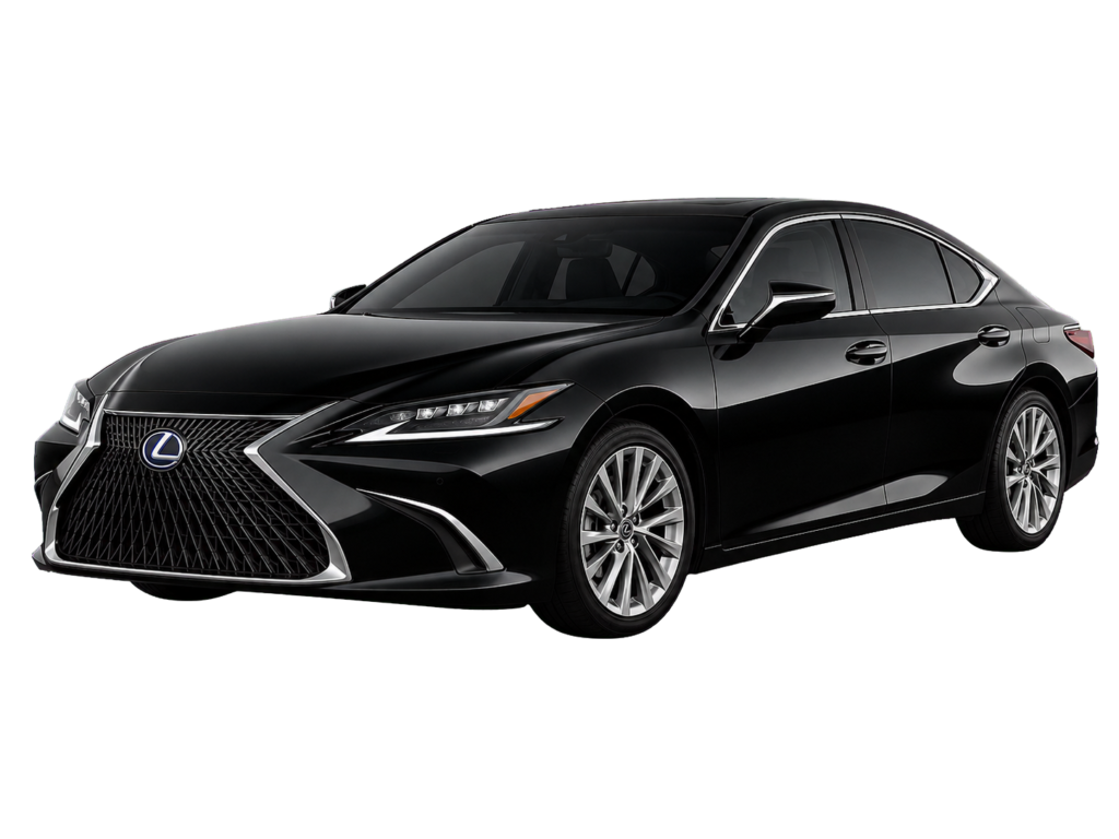 Black Lexus ES 300 luxury sedan