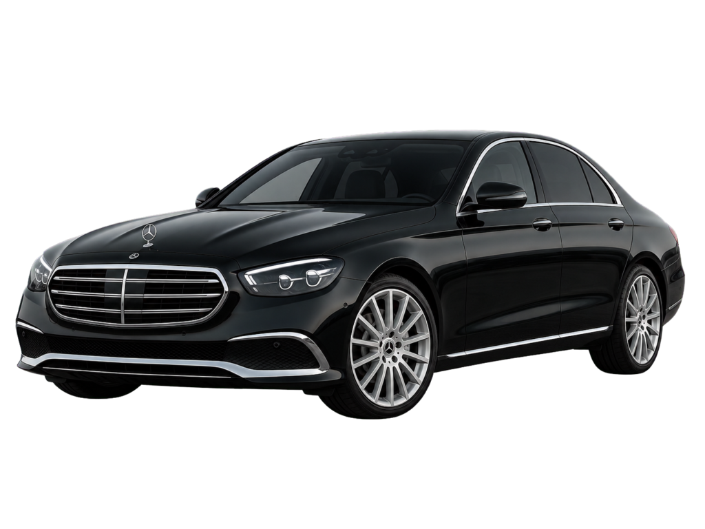 Black Mercedes E-Class executive chauffeur car