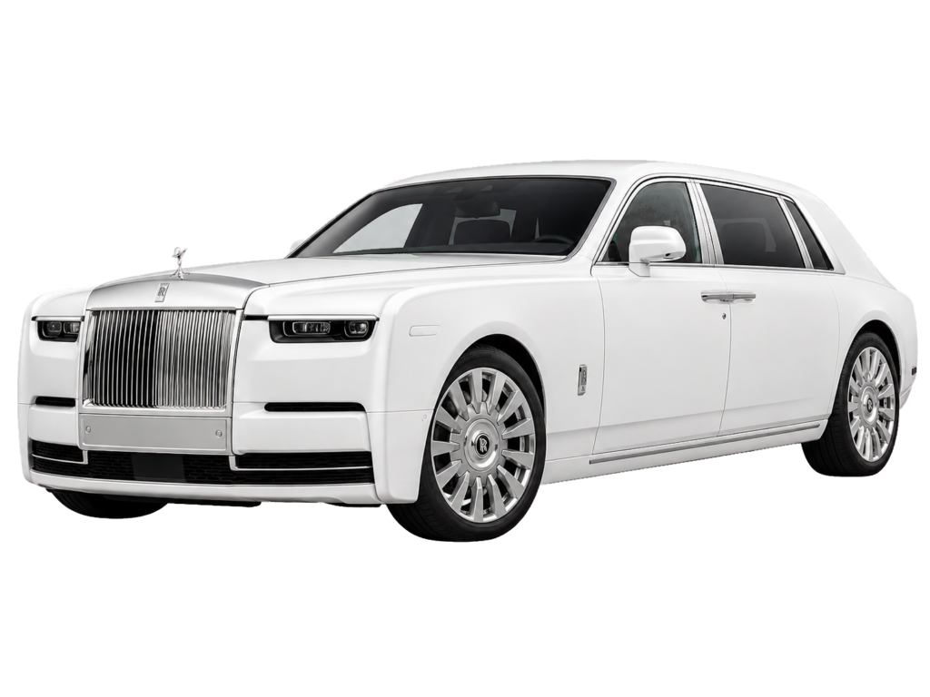 White Rolls-Royce Phantom luxury chauffeur car in Dubai