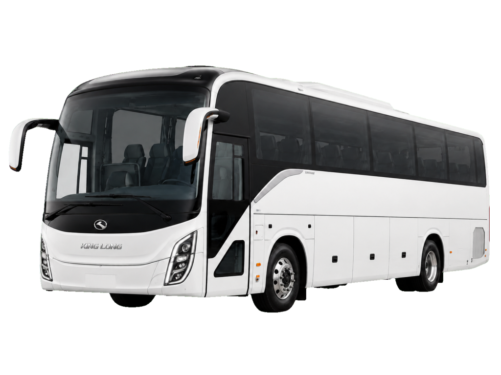 King Long 35-seater luxury bus exterior side view