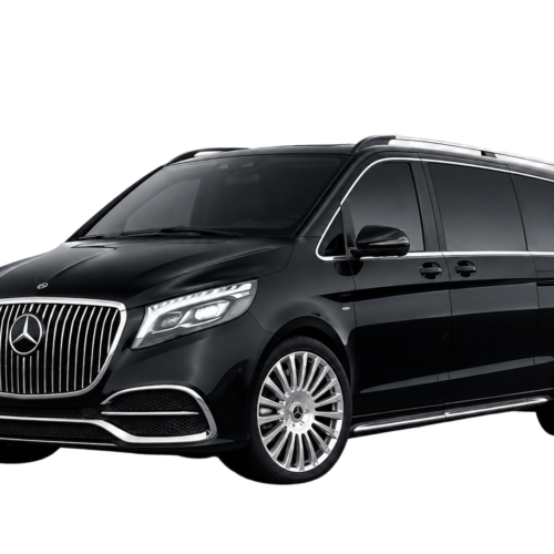 Black Mercedes V250 Maybach-style luxury van