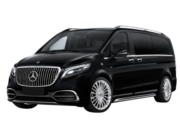 Mercedes V300 Ultra VIP – SSM Chauffeurs Black Mercedes V300 Ultra VIP Maybach-style luxury van