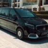 Mercedes V-Class Chauffeur Van – SSM Chauffeurs Black Mercedes V-Class luxury van exterior