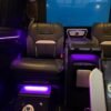 Luxury VIP Van Seats – SSM Chauffeurs VIP van leather captain seats with illuminated center console