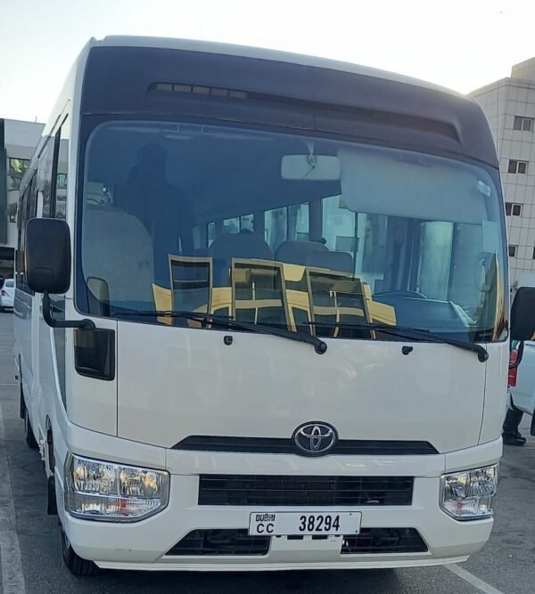 Luxury Coach Bus Exterior – SSM Chauffeurs Luxury coach bus front exterior view